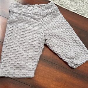 Textured Gray Shorts